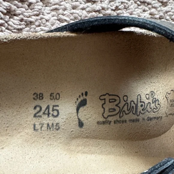 Birkenstock Birkis Metallic Bronze Crossover Straps. Snakeskin look. Size 38 - Picture 2 of 14